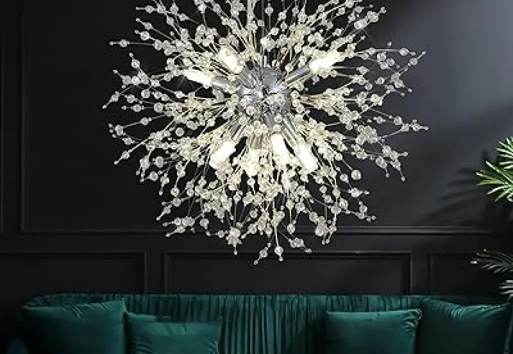 contemporary crystal chandelier